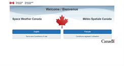 Desktop Screenshot of ottawa.spaceweather.gc.ca