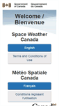 Mobile Screenshot of ottawa.spaceweather.gc.ca